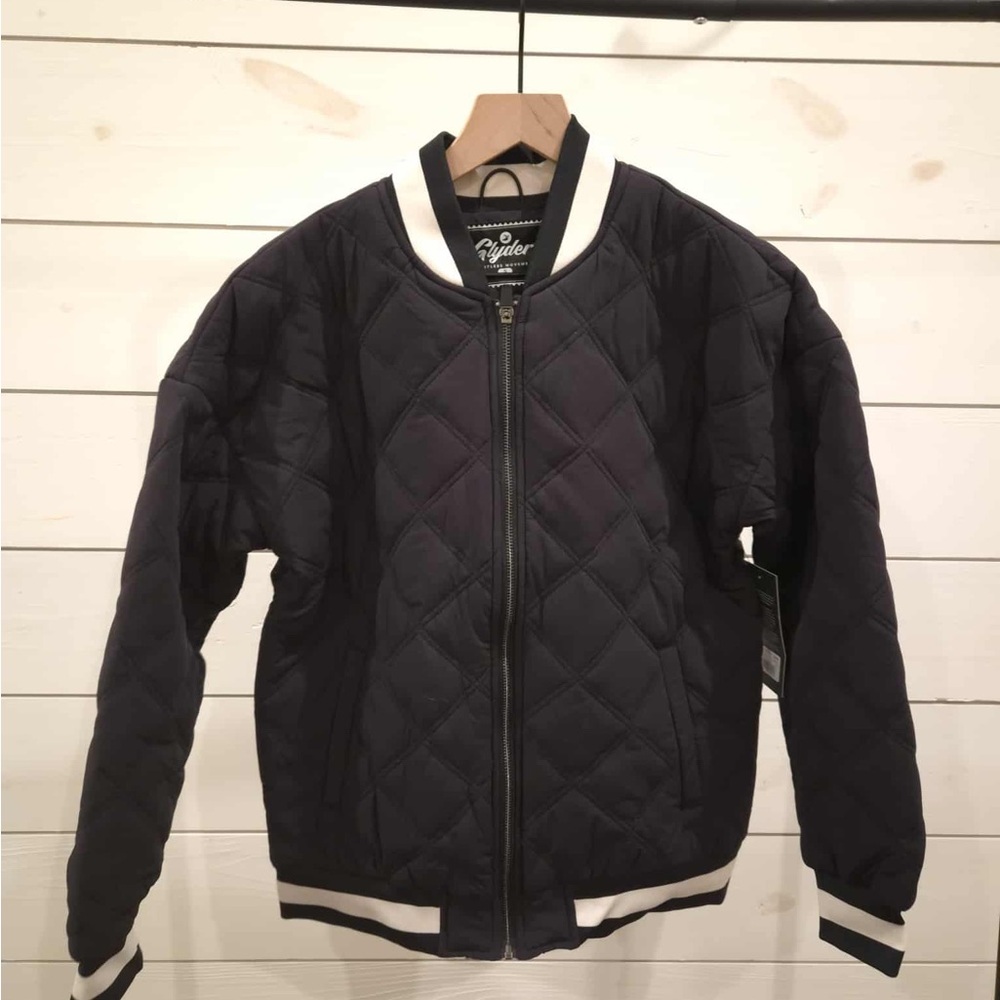 Glyder Women’s Black Quilted Bomber Jacket